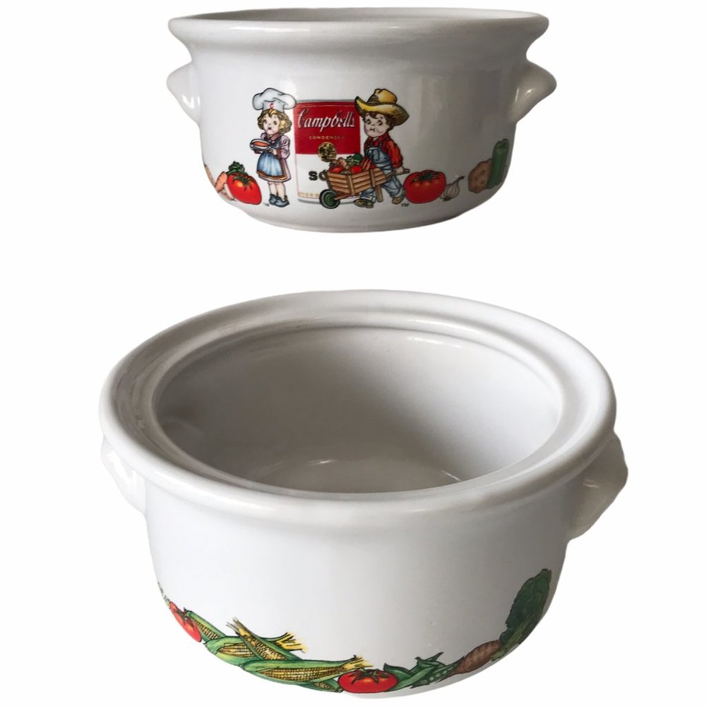 WESTWOOD CAMPBELL'S Kids Soup Bowl Girl & Boy 7x13